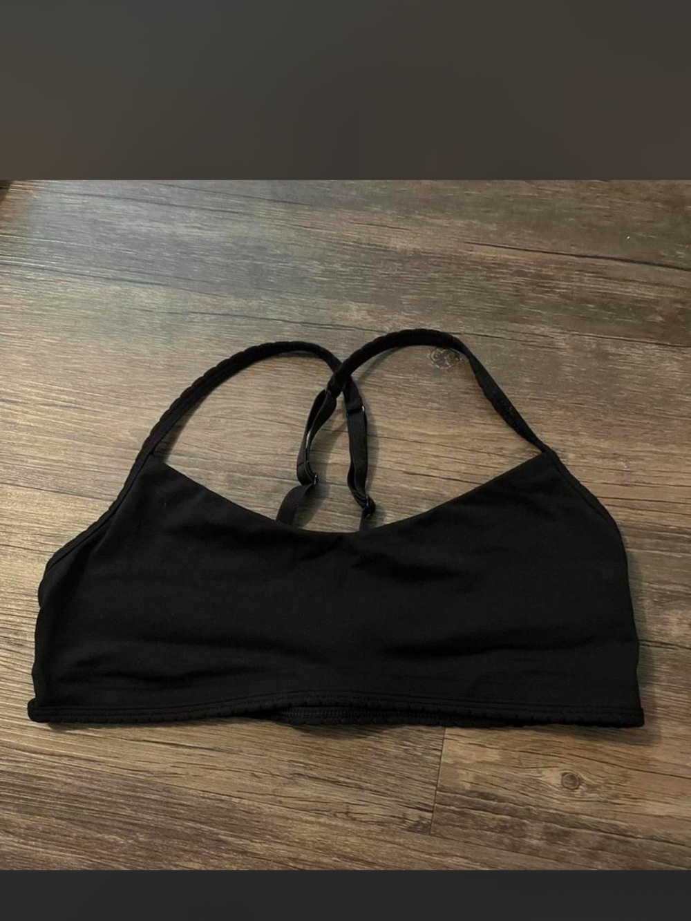 lululemon athletica Black Minimalist Strappy Sports Bra